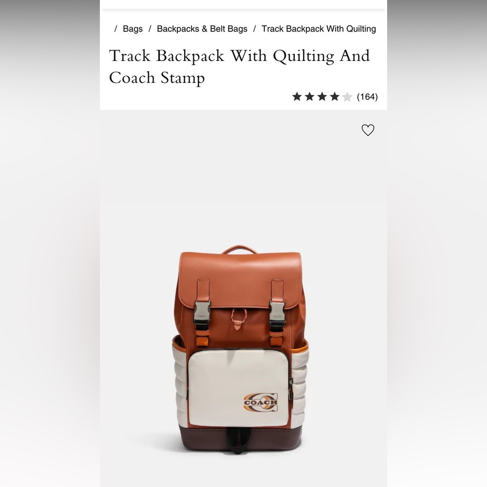 NWT Coach backpack